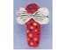 Red Dragonfly - Teeny Tiny Peruvian Ceramic Bead 