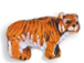 Orange Tiger - Teeny Tiny Peruvian Ceramic Bead 