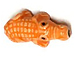 Orange Gator - Teeny Tiny Peruvian Ceramic Bead