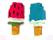 Mixed Color Popsicles - Teeny Tiny Peruvian Ceramic Bead