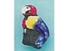 Blue Parrot - Teeny Tiny Peruvian Ceramic Bead 