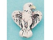White Eagle - Teeny Tiny Peruvian Ceramic Bead 