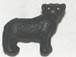 Black Panther - Teeny Tiny Peruvian Ceramic Bead 14mm