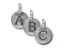 Alphabet Charms - Silver Plated