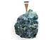 Freeform Crystal Point Raw Apatite Silver Bail Pendant - DP5-APA