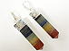 7 Healing Chakra Pencil point crystal pendant - DP5-CC