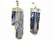 Blue Kyanite Silver Edged Pendant - DP595-KIS
