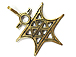 Brass Ethiopian Coptic Cross Pendant - HP117