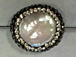Freshwater Pearl Druzy Connector Bead with Crystal Rhonestone Pave Focal Bead 19mm approx, 0.9mm Hole