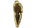 Jasper Arrowhead, Skinny Gold edged, Hand made Pendant 2-2.5 inch Approx, electroformed layered plating