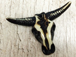 Longhorn Acrylic Bull Skull Pendant, 2 inch