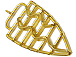Gold Arrowhead, Handmade Pendant 3.2 inch Approx, Gold tone Arrow head Pendant 83mm x 44mm x 9mm Approx 3.5mm Hole
