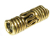 Vermeil Snake Center w/ 4 Band Border Tube