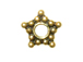 Vermeil 5mm 5 Point Star Oxidized Daisy