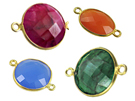 Vermeil Gemstone Bezel Links