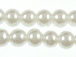 Cream 3.5mm Round Glass Pearls