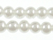 White 3.5mm Round Glass Pearls