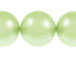 Mint Green 14mm Round  Glass Pearls