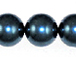Indicolite 16mm Round  Glass Pearls